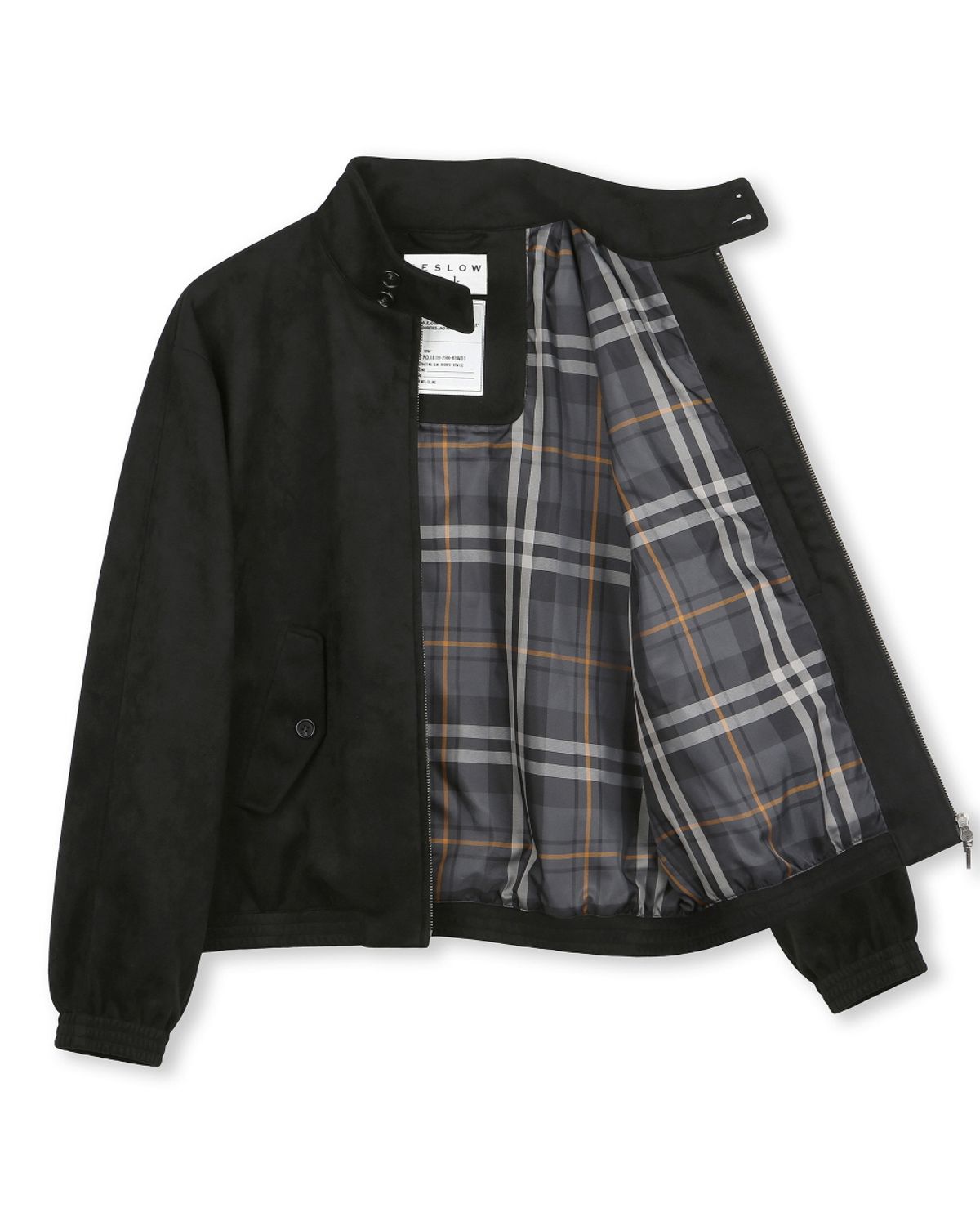 비슬로우(BESLOW) [비슬로우X데릭]SYNTHETIC SUEDE HARRINGTON JACKET BLACK