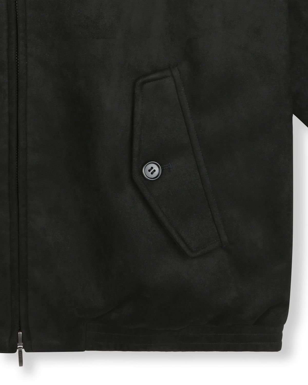 비슬로우(BESLOW) [비슬로우X데릭]SYNTHETIC SUEDE HARRINGTON JACKET BLACK