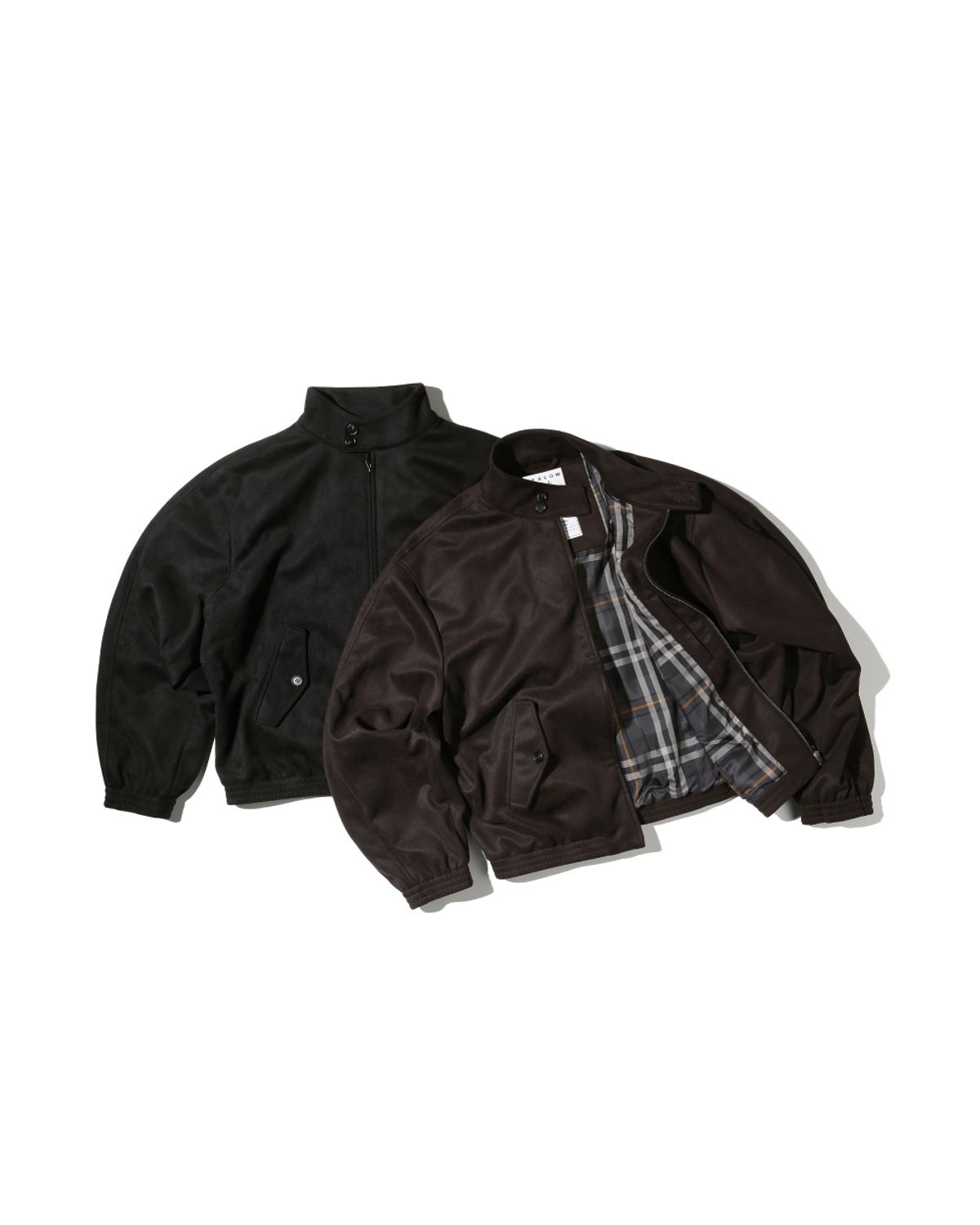 비슬로우(BESLOW) [비슬로우X데릭]SYNTHETIC SUEDE HARRINGTON JACKET BLACK