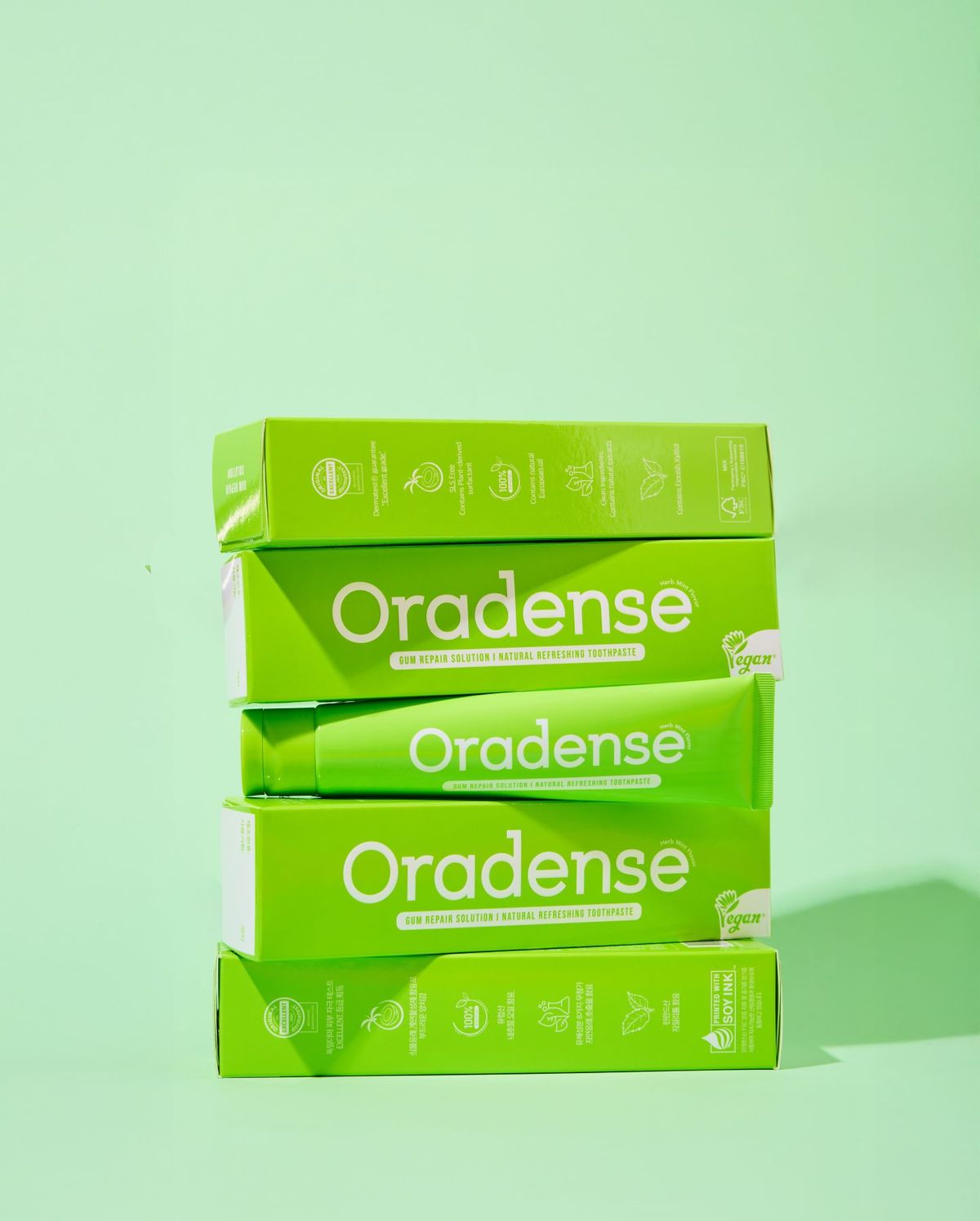 오라덴스(ORADENSE) 비건치약_식약처인증 기능성치약 100g_5종