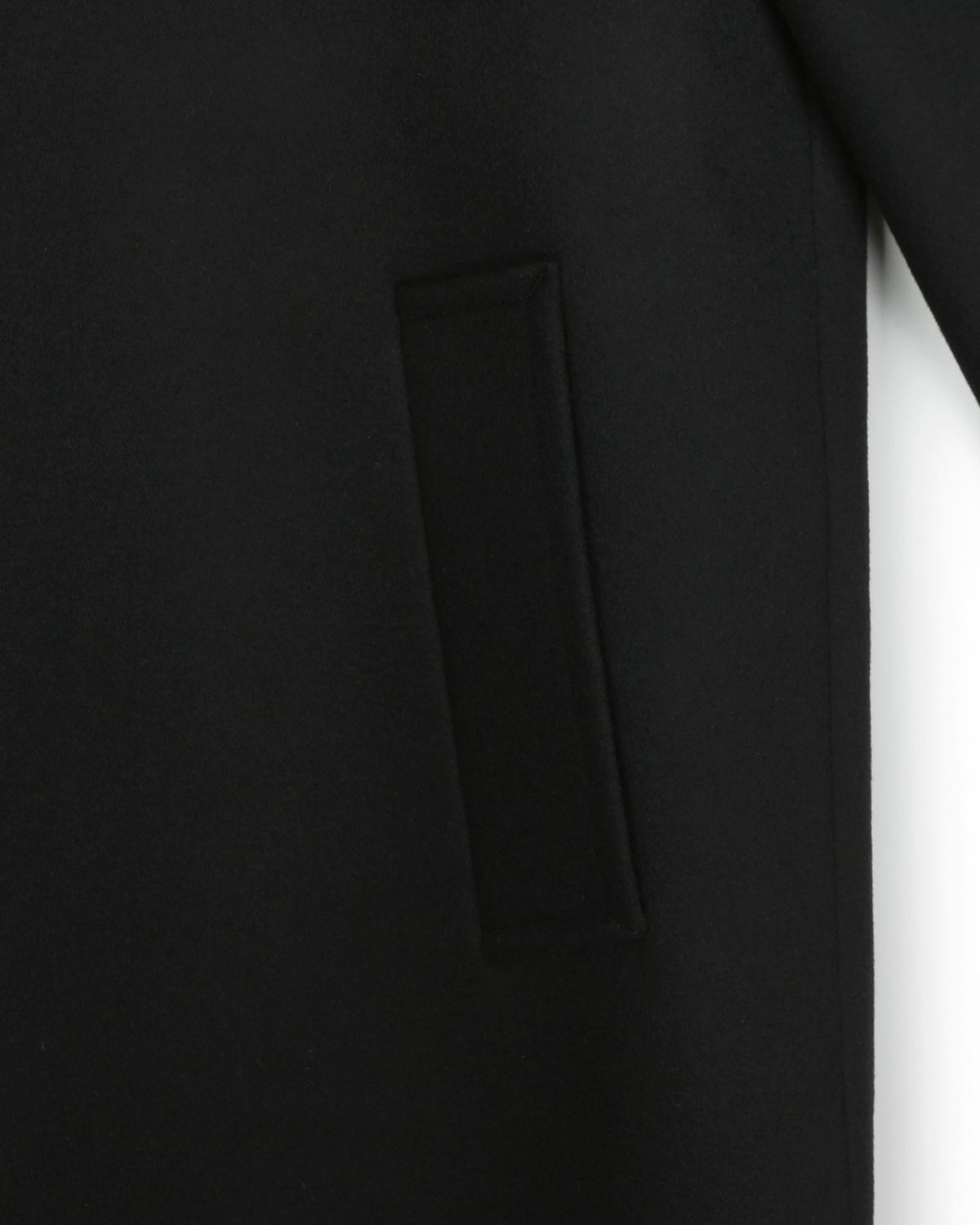 비슬로우(BESLOW) [비슬로우X데릭]OVERSIZED CASHMERE MAC COAT BLACK