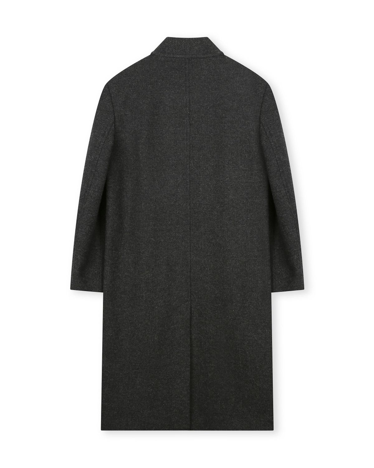 비슬로우(BESLOW) [비슬로우X데릭]OVERSIZED HERRINGBONE ALPACA MAC COAT CHARCOAL HERRINGBONE