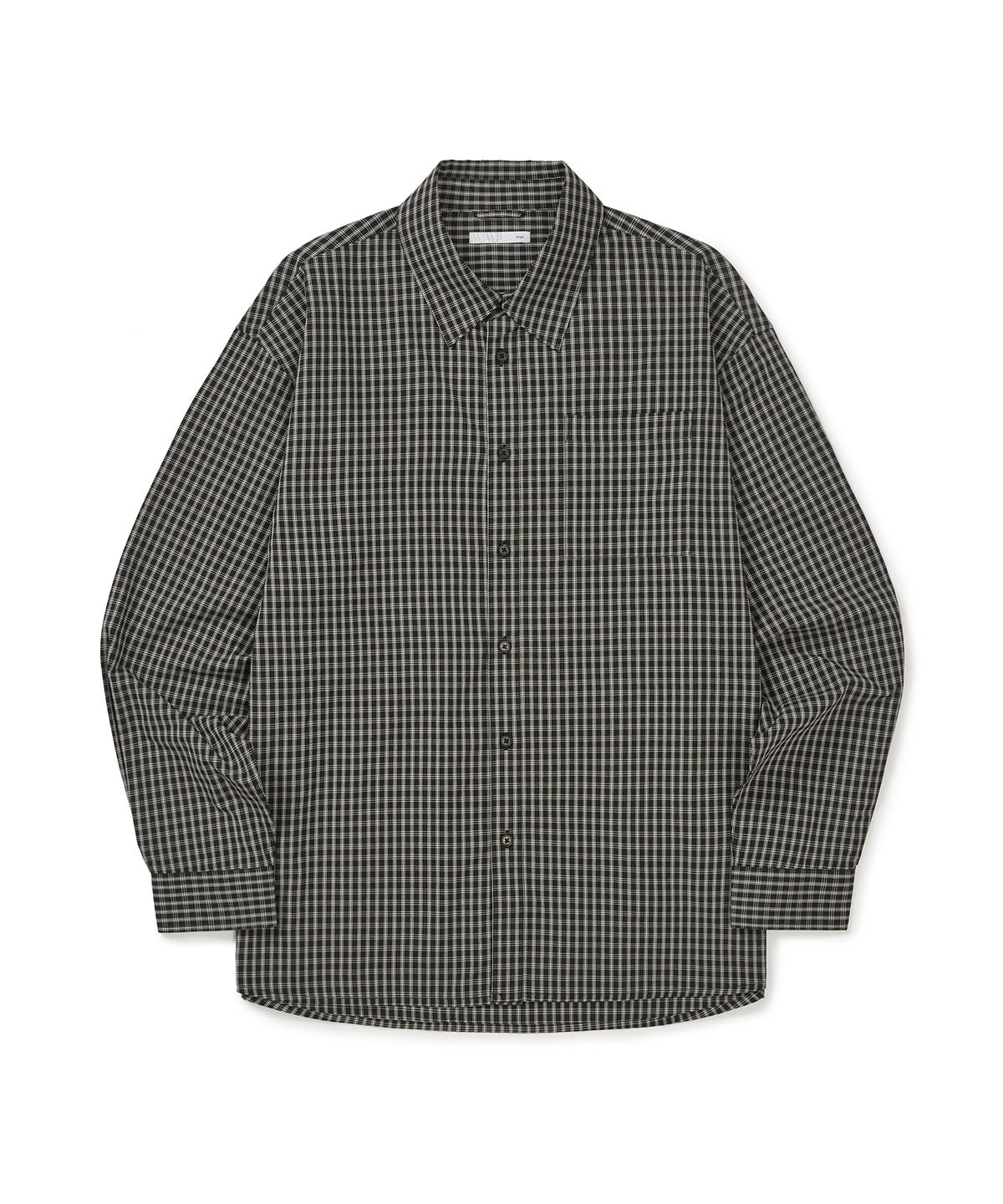 웨스트 그랜드 블러바드(WEST GRAND BOULEVARD) 노블 원 포켓 체크 셔츠 ANTIQUE BLACK
