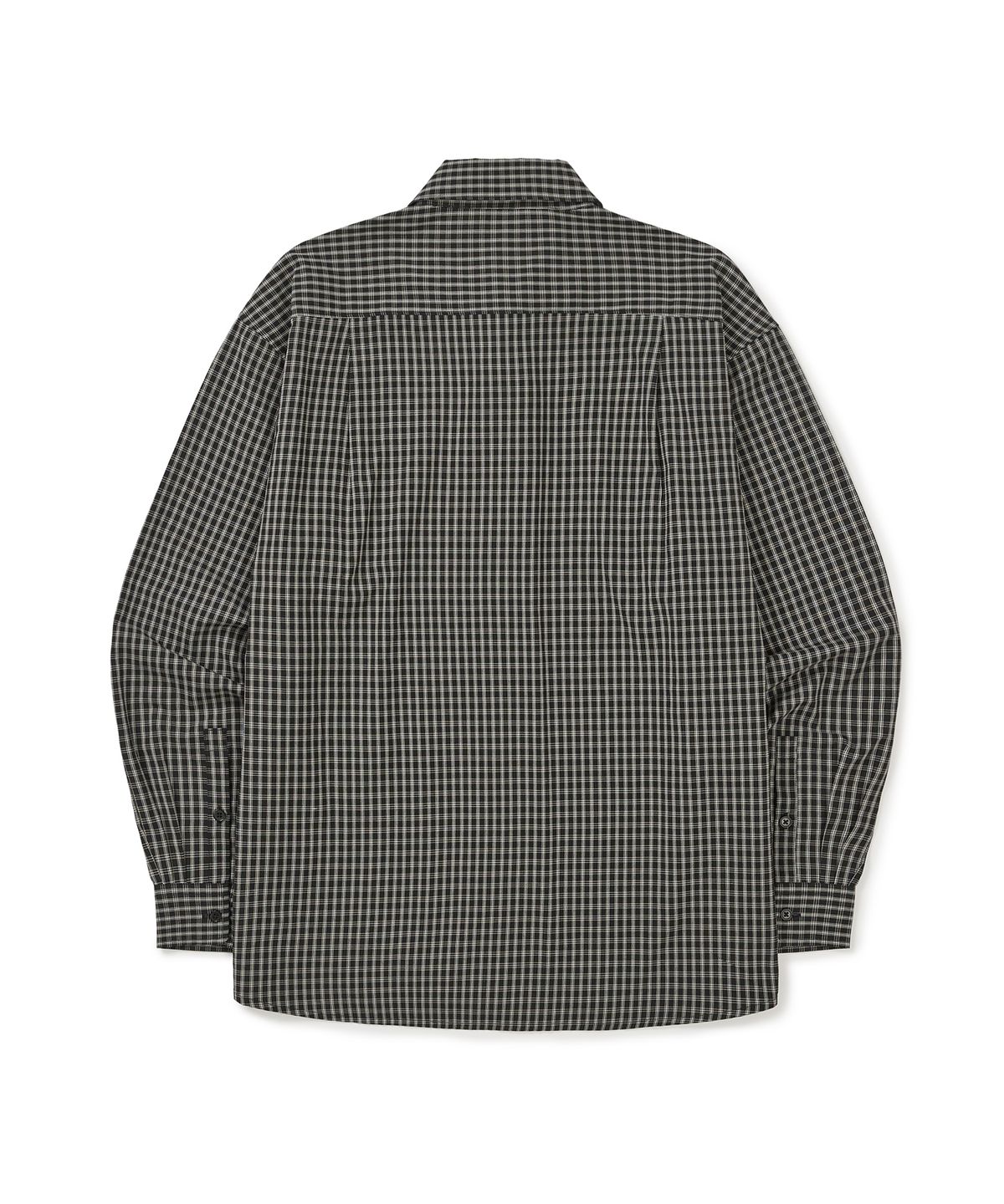 웨스트 그랜드 블러바드(WEST GRAND BOULEVARD) 노블 원 포켓 체크 셔츠 ANTIQUE BLACK