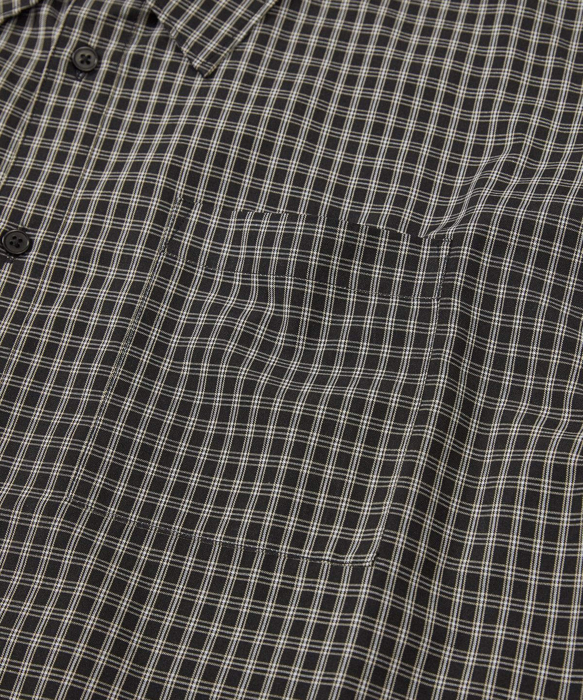 웨스트 그랜드 블러바드(WEST GRAND BOULEVARD) 노블 원 포켓 체크 셔츠 ANTIQUE BLACK