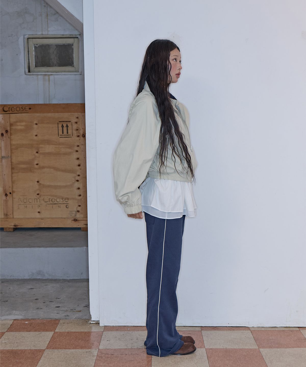 미쏘(MIXXO) 세미부츠컷 스웻팬츠_MIWTMFT26C