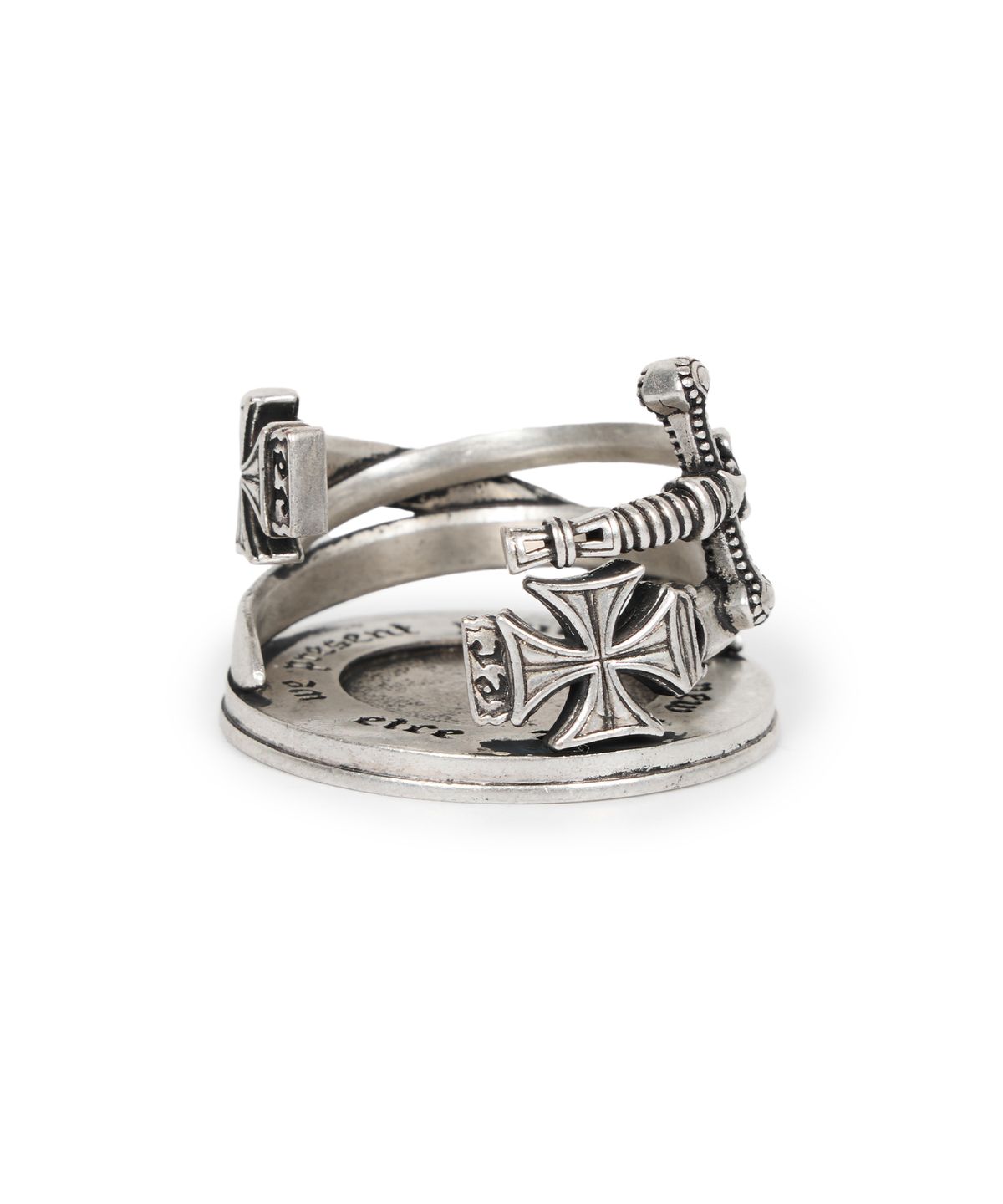 이티씨이(ETCE) CROSS SWORD INCENSE CORN HOLDER (SILVER BURNISH)