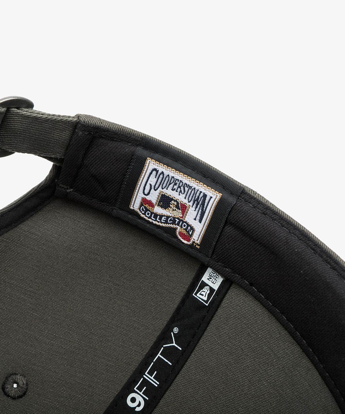 뉴에라(NEW ERA) MLB 쿠퍼스타운 뉴욕 양키스 빅 로고 레트로 크라운 스트랩백 더스티 차콜