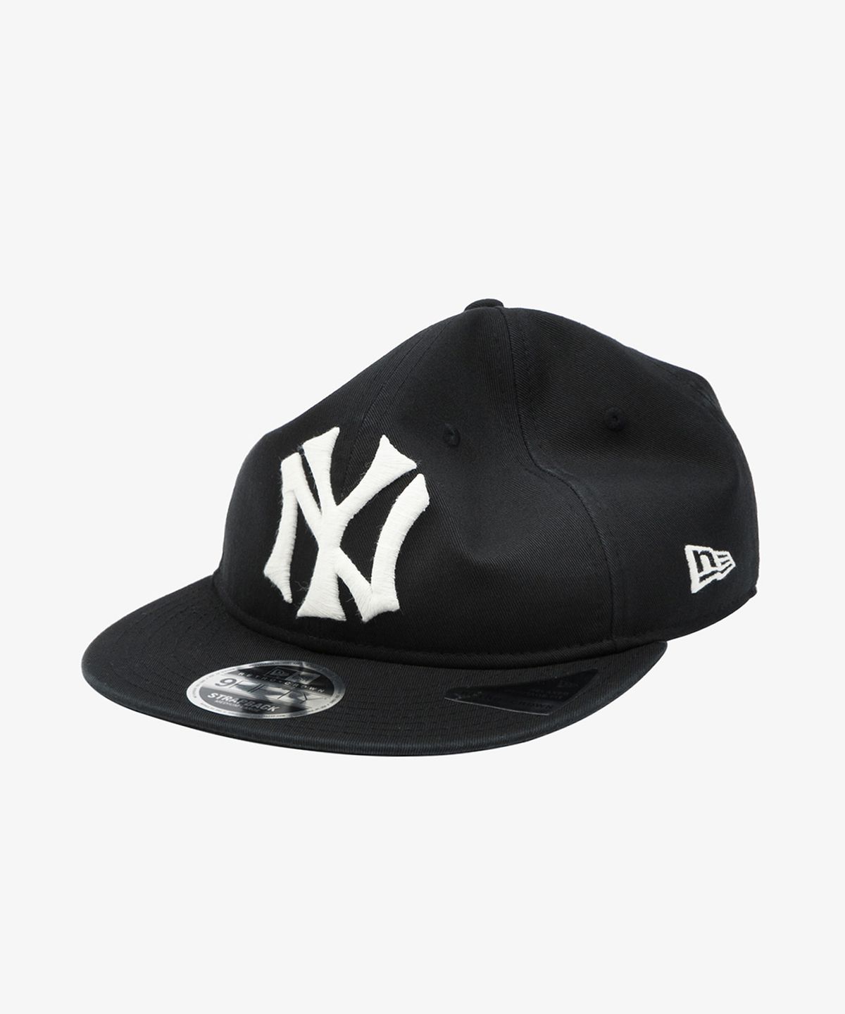 뉴에라(NEW ERA) MLB 쿠퍼스타운 뉴욕 양키스 빅 로고 레트로 크라운 스트랩백 블랙