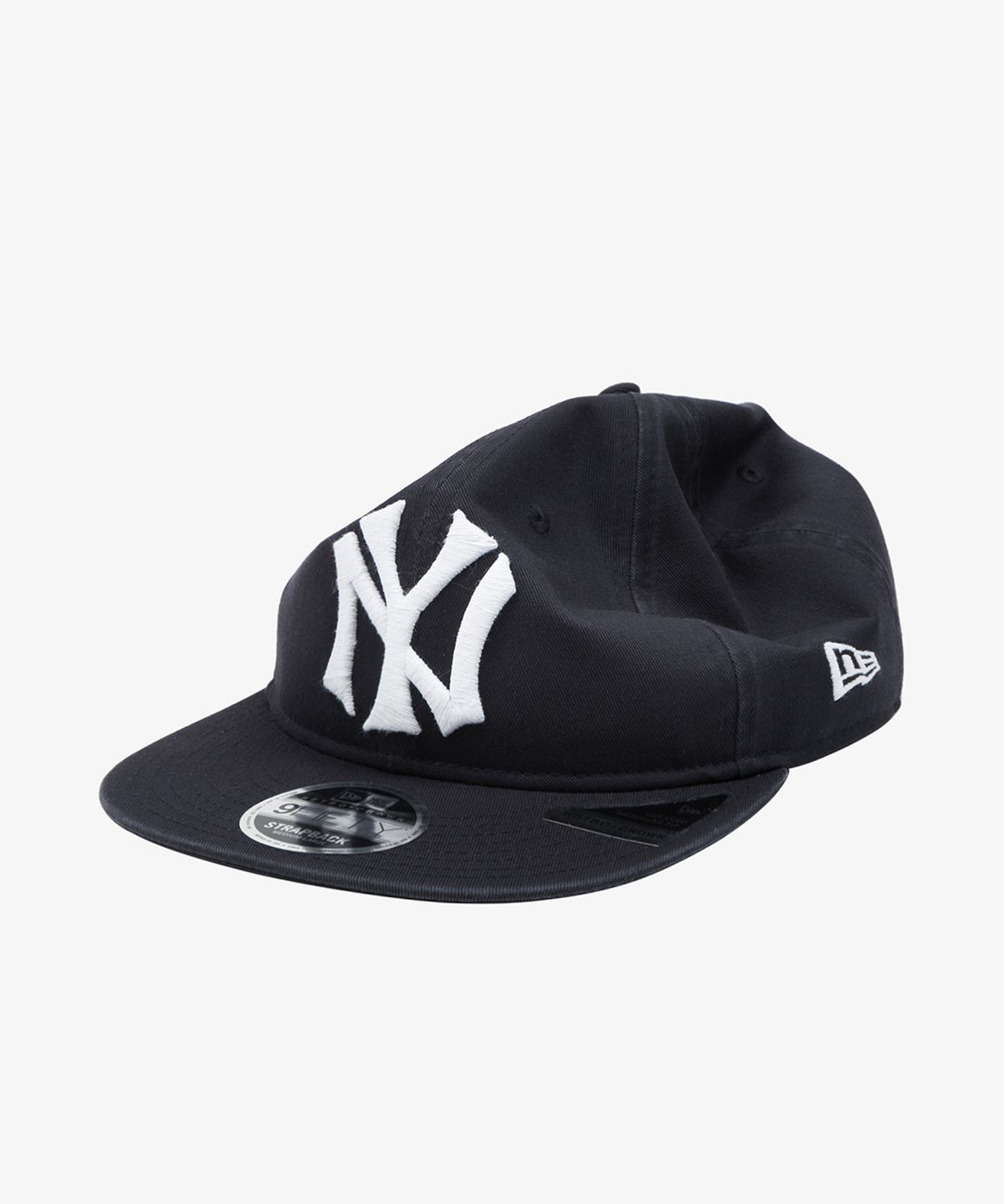뉴에라(NEW ERA) MLB 쿠퍼스타운 뉴욕 양키스 빅 로고 레트로 크라운 스트랩백 네이비