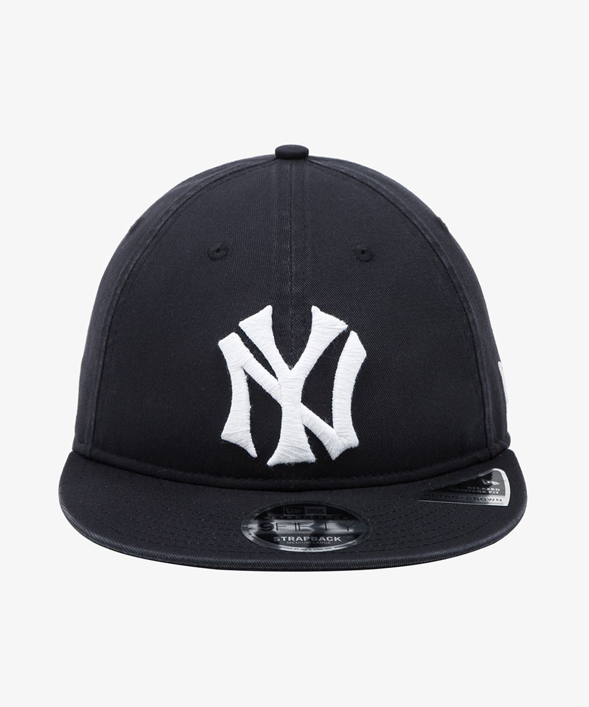 뉴에라(NEW ERA) MLB 쿠퍼스타운 뉴욕 양키스 빅 로고 레트로 크라운 스트랩백 네이비
