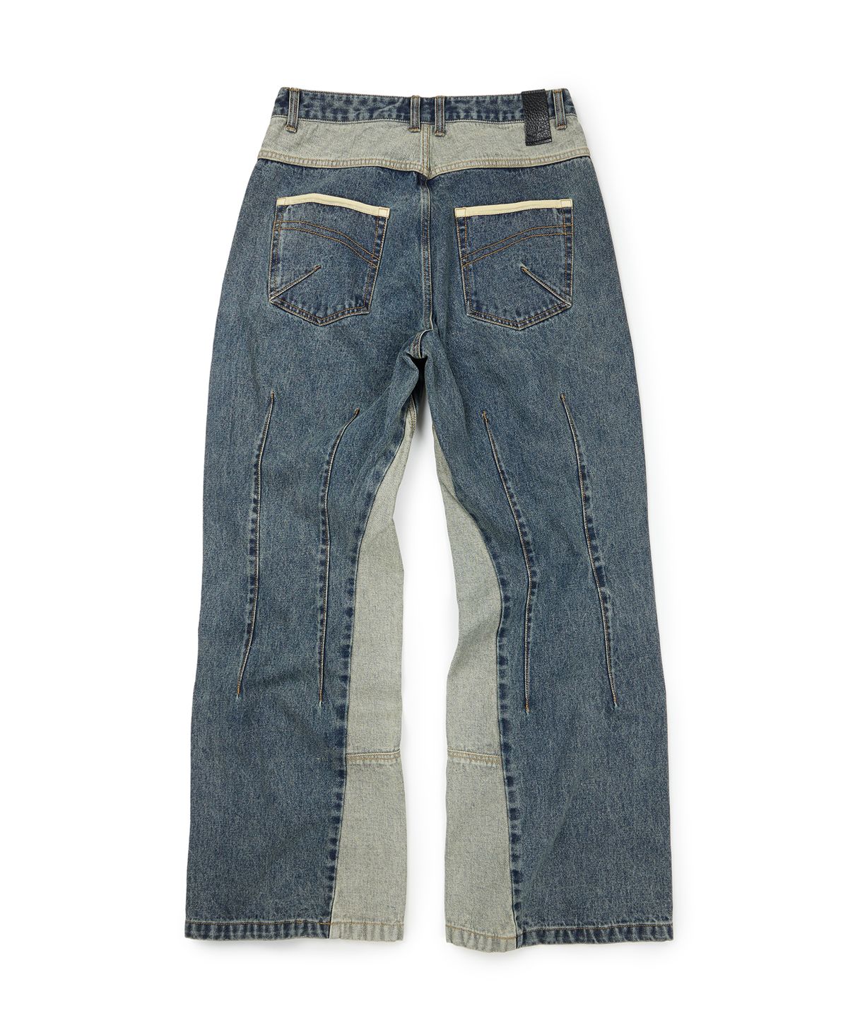 이티씨이(ETCE) CURVED PANEL DENIM PANTS 2.0 (BLUE)