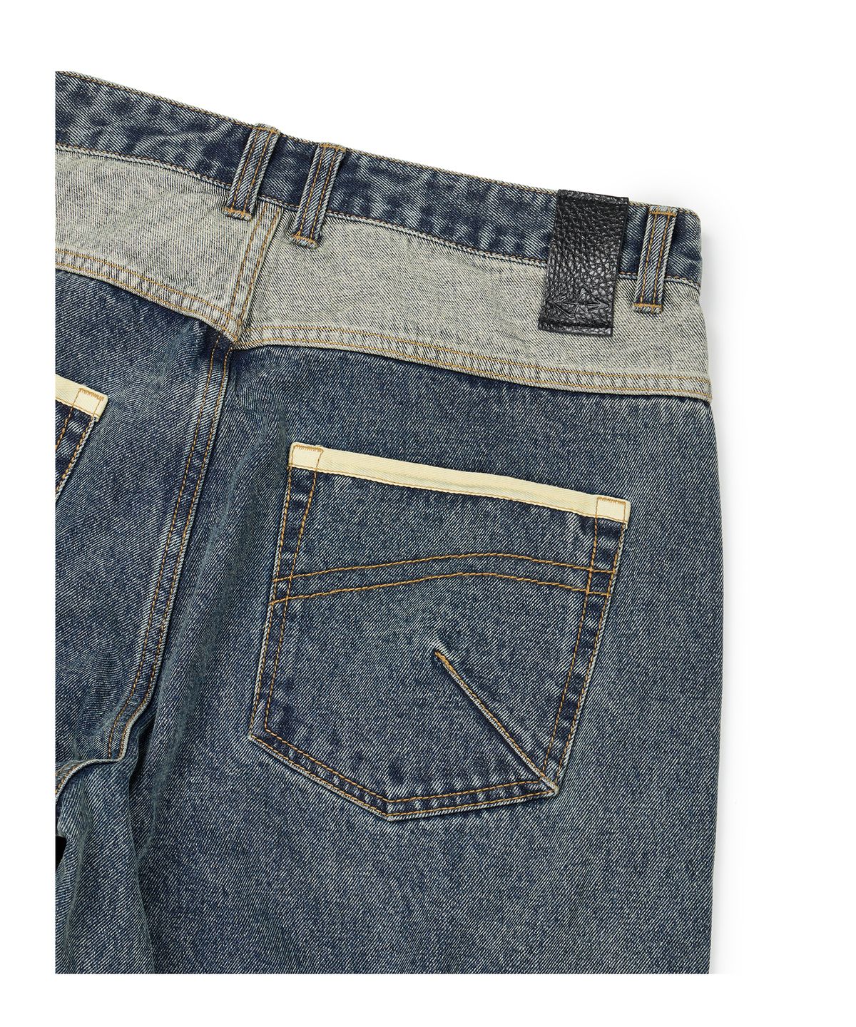 이티씨이(ETCE) CURVED PANEL DENIM PANTS 2.0 (BLUE)