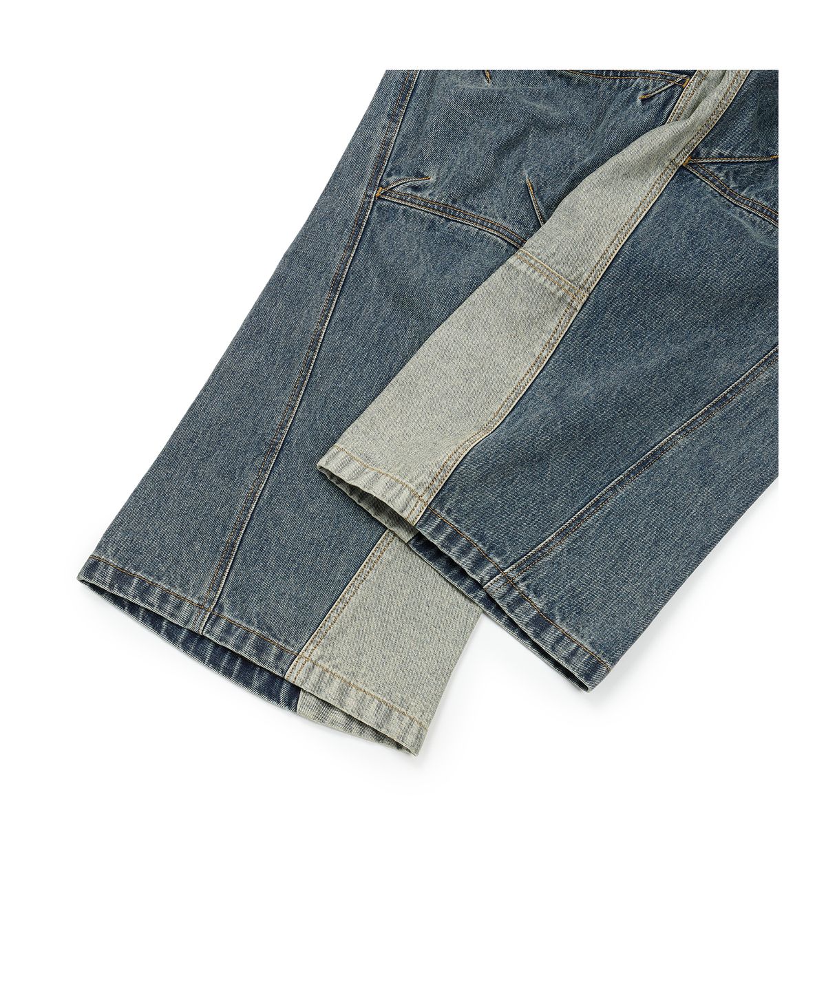 이티씨이(ETCE) CURVED PANEL DENIM PANTS 2.0 (BLUE)