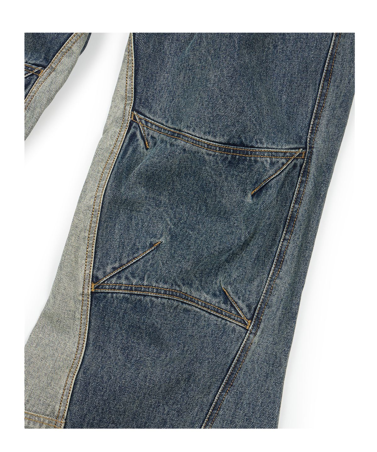 이티씨이(ETCE) CURVED PANEL DENIM PANTS 2.0 (BLUE)