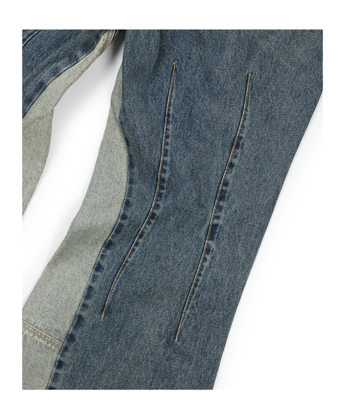 이티씨이(ETCE) CURVED PANEL DENIM PANTS 2.0 (BLUE)
