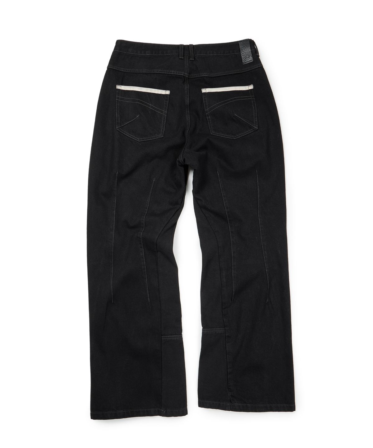 이티씨이(ETCE) CURVED PANEL DENIM PANTS 2.0 (BLACK)