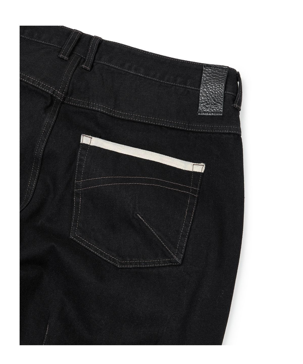 이티씨이(ETCE) CURVED PANEL DENIM PANTS 2.0 (BLACK)