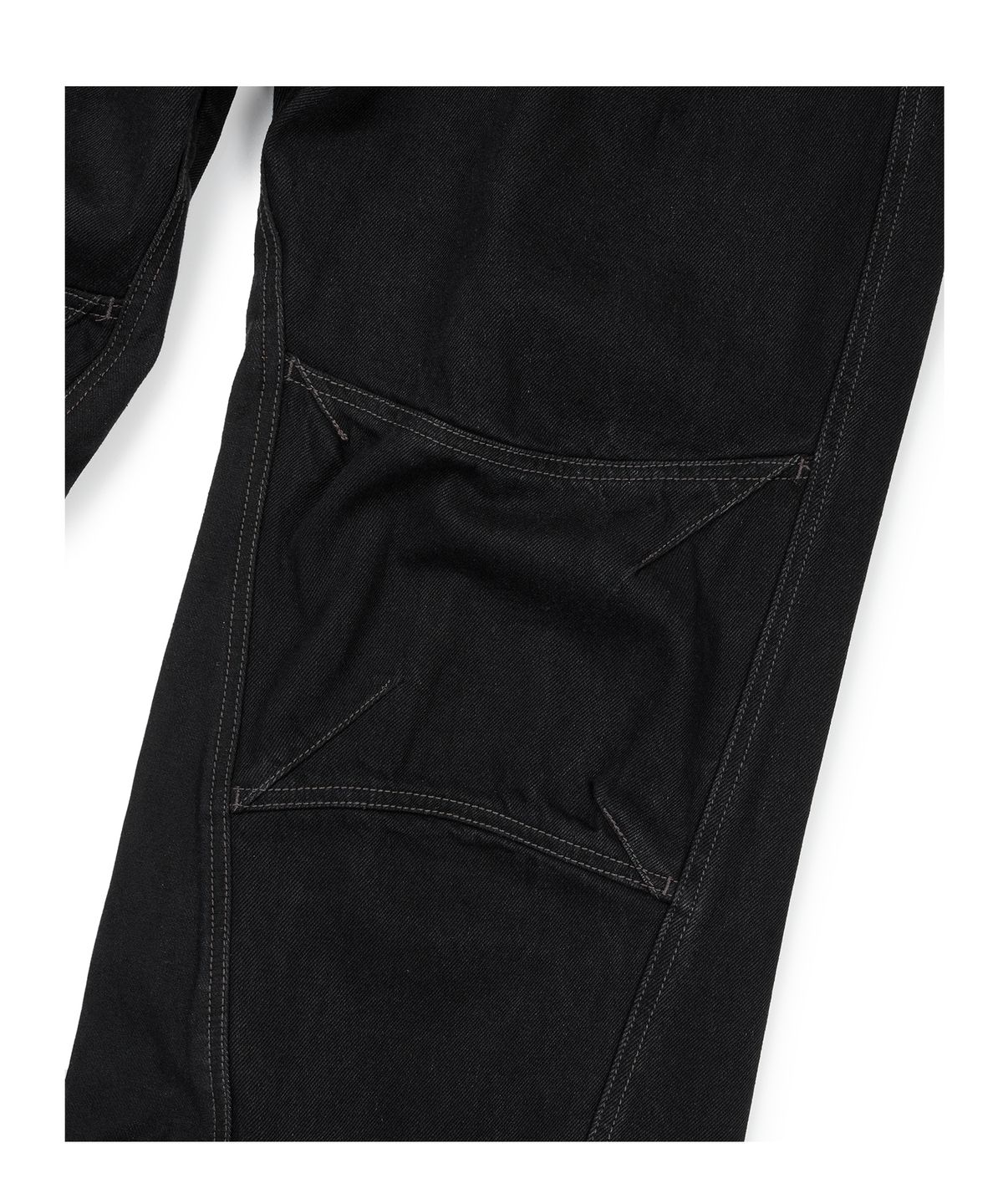 이티씨이(ETCE) CURVED PANEL DENIM PANTS 2.0 (BLACK)