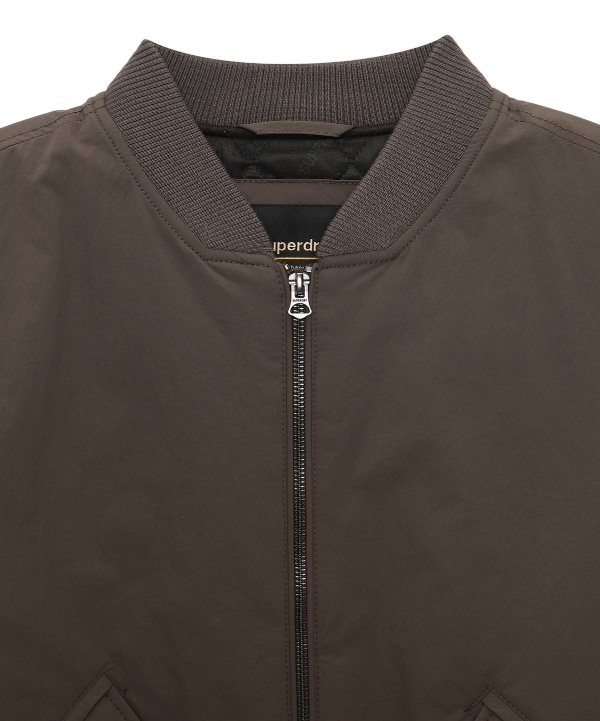슈퍼드라이(SUPERDRY) W 나일론 봄버 자켓 다크브라운