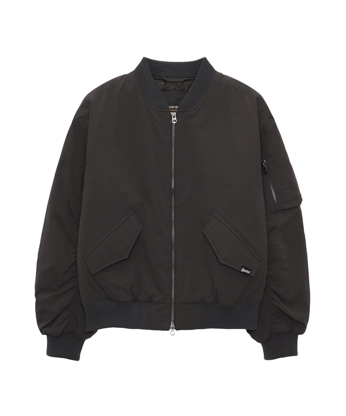 슈퍼드라이(SUPERDRY) W 나일론 봄버 자켓 차콜