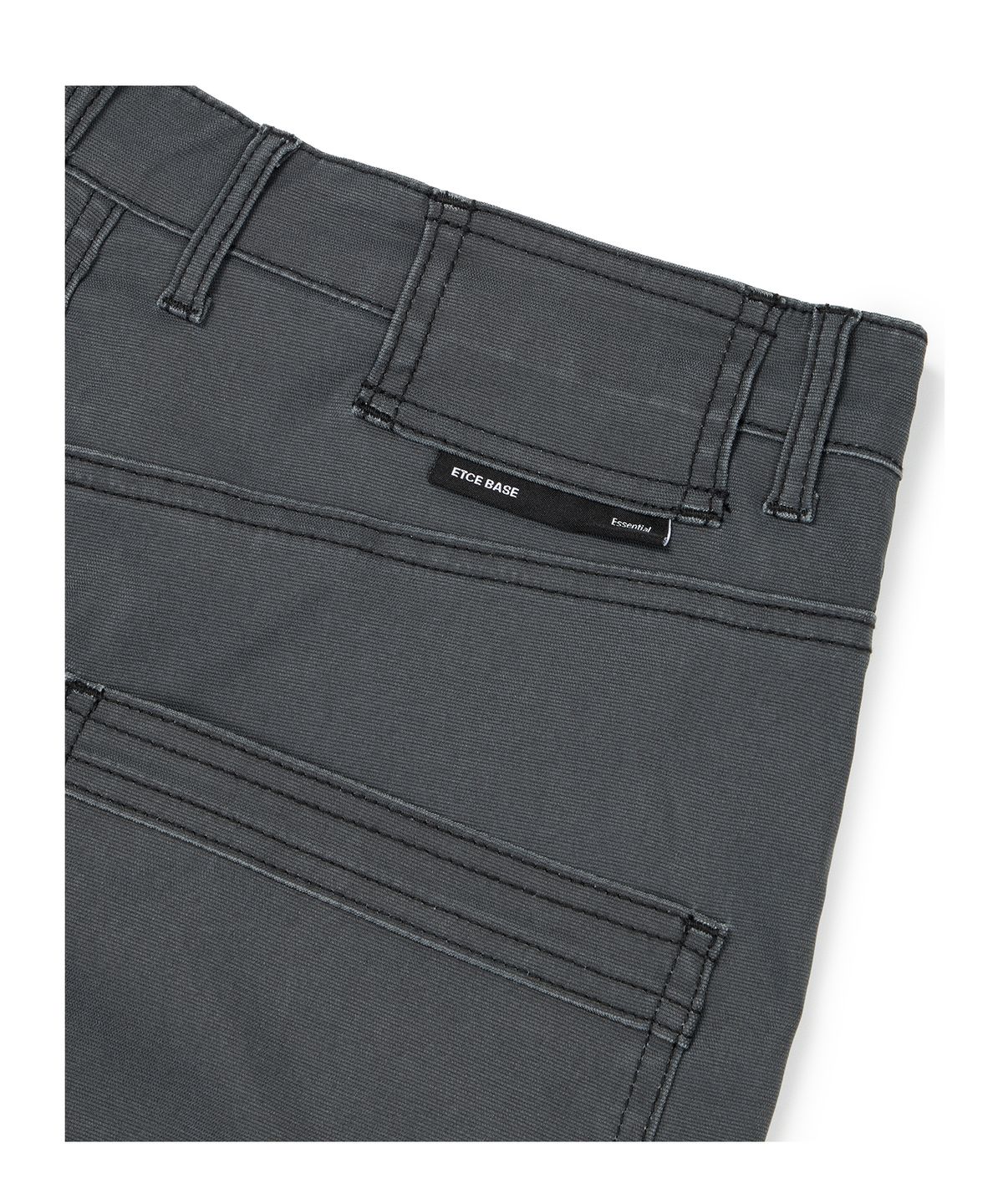 이티씨이(ETCE) (BASE) KNEE POCKET COMFORT PANTS (BLACK)