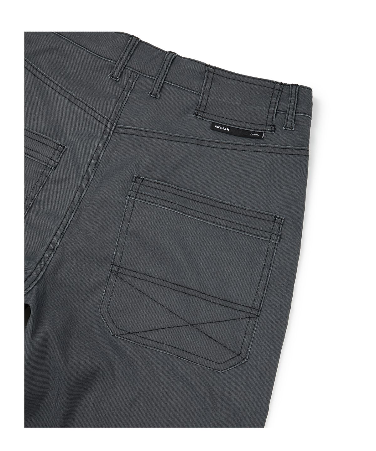 이티씨이(ETCE) (BASE) KNEE POCKET COMFORT PANTS (BLACK)