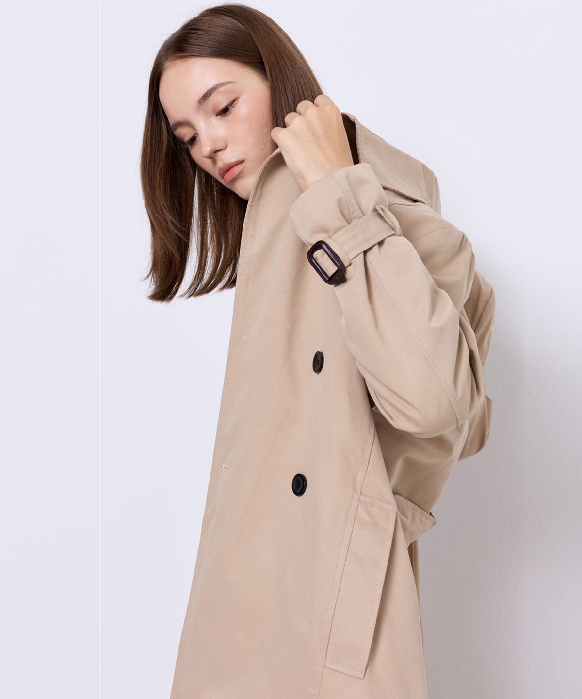 마나비스세븐(MANAVIS7) 데일리 트렌츠 코트 [베이지]