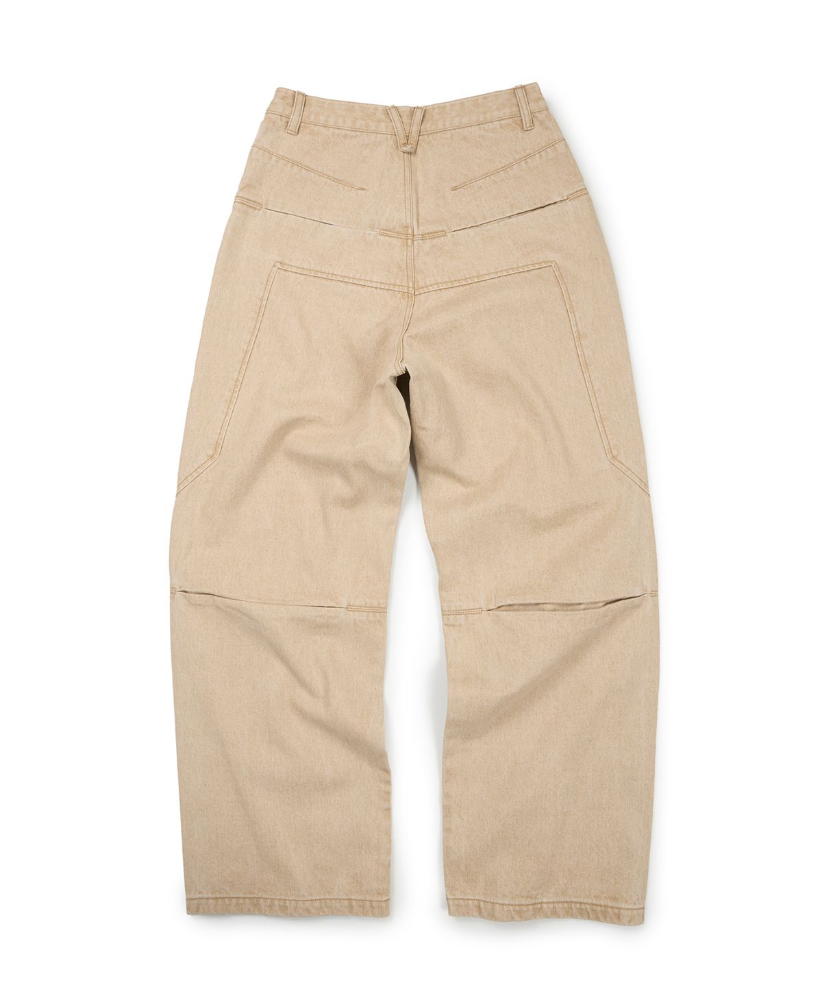 이티씨이(ETCE) SIDE POCKET CURVED DENIM (BEIGE)