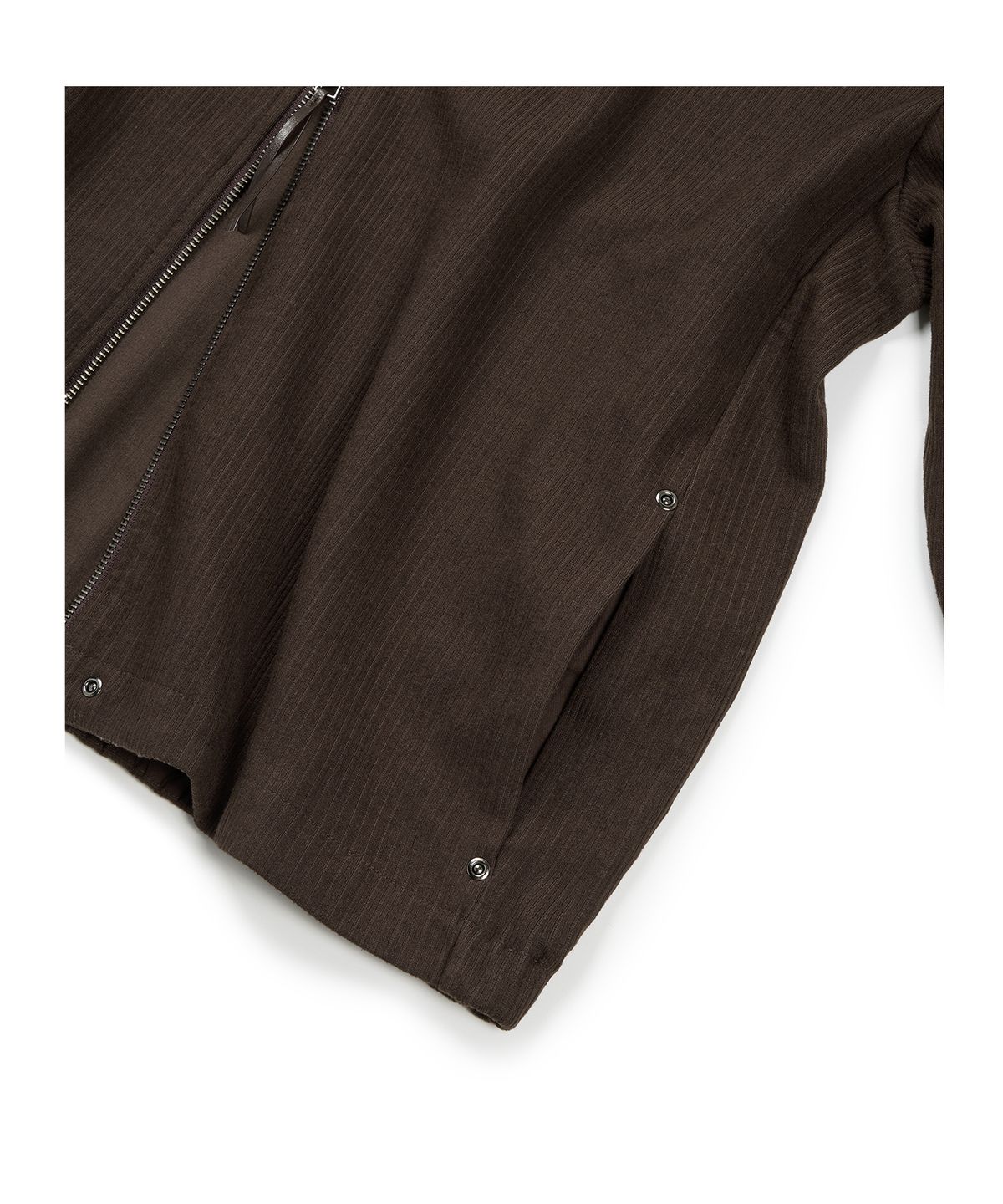 이티씨이(ETCE) (BASE) FULL KNIT ZIP UP (BROWN)
