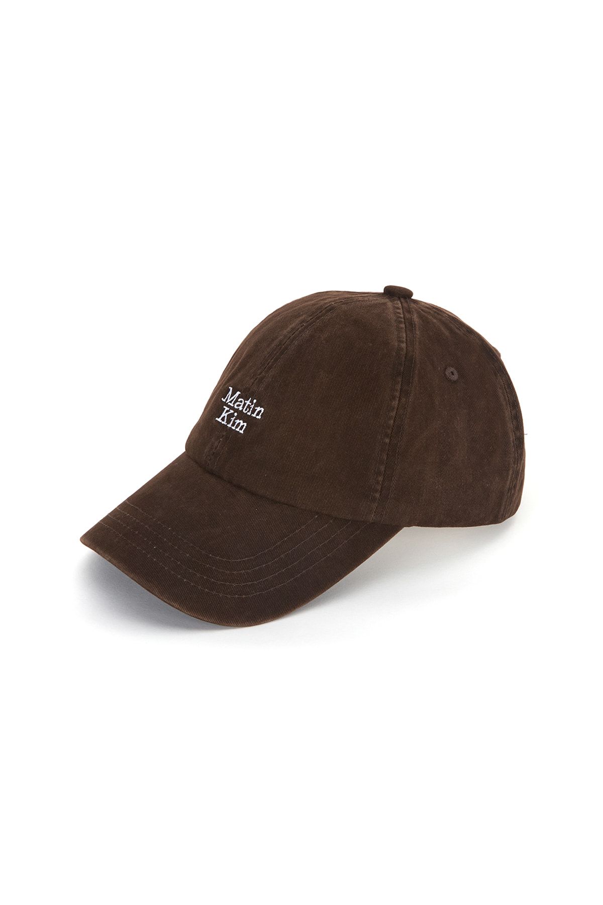 MUSINSA | MATIN KIM MATIN MINI LOGO BALL CAP IN BROWN