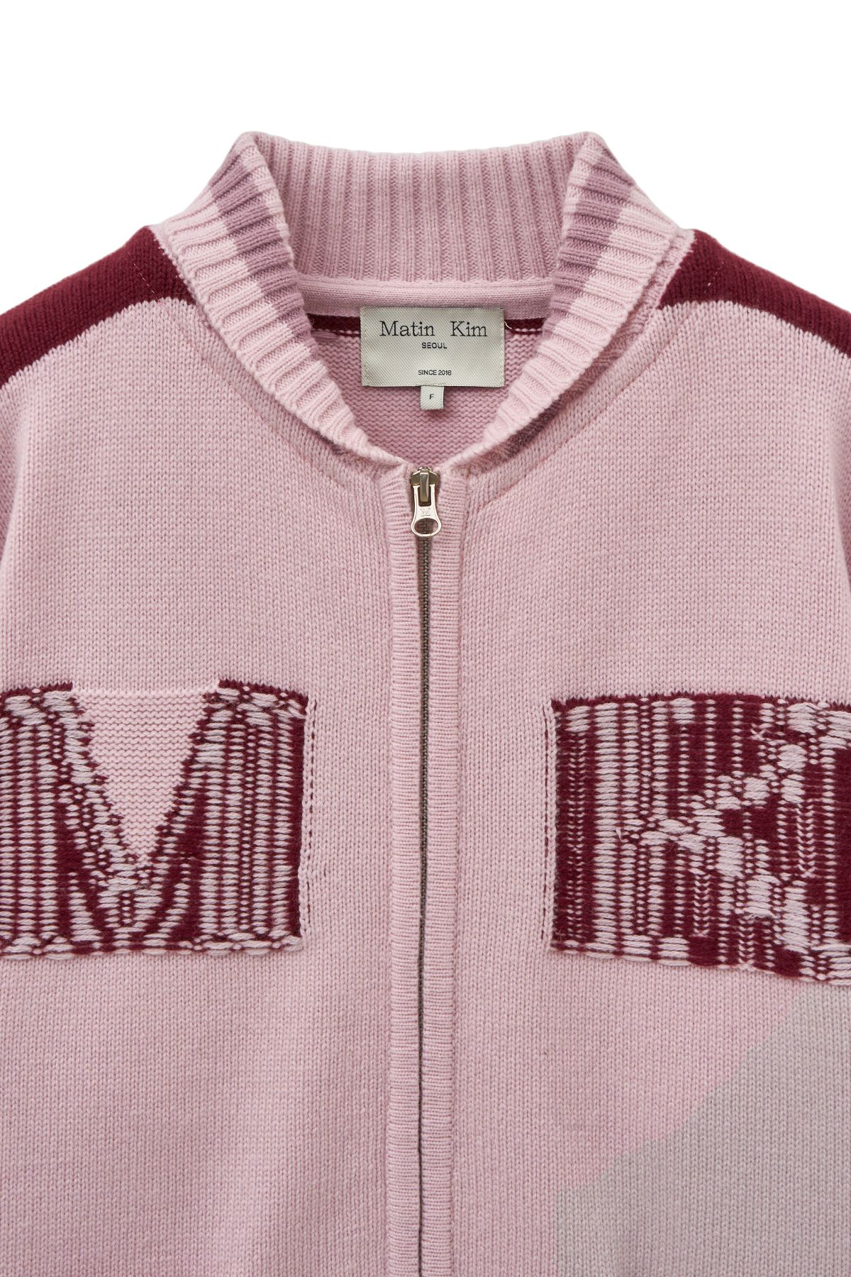 MUSINSA公式 | MATIN KIM MATIN KIM INITIAL KNIT ZIP UP FOR