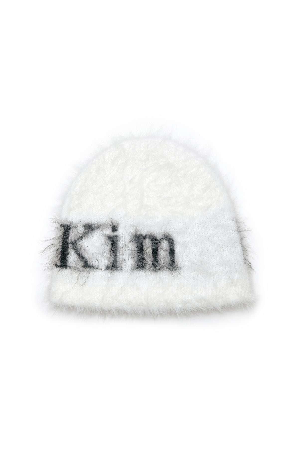 MUSINSA公式 | MATIN KIM MATIN HAIRY KNIT BEANIE IN WHITE