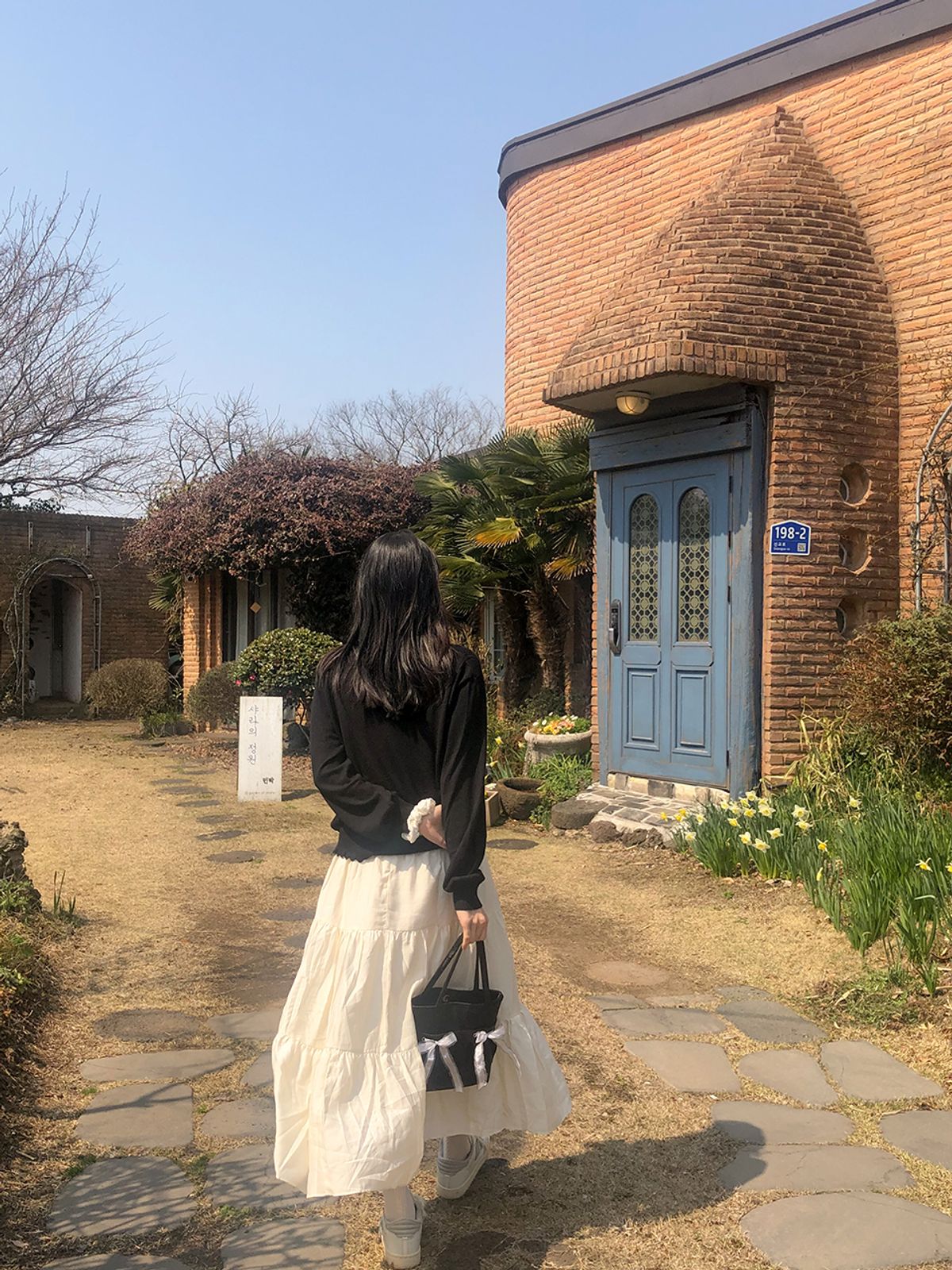 오부니(OVUNI) 미니 이지 리본백_블랙