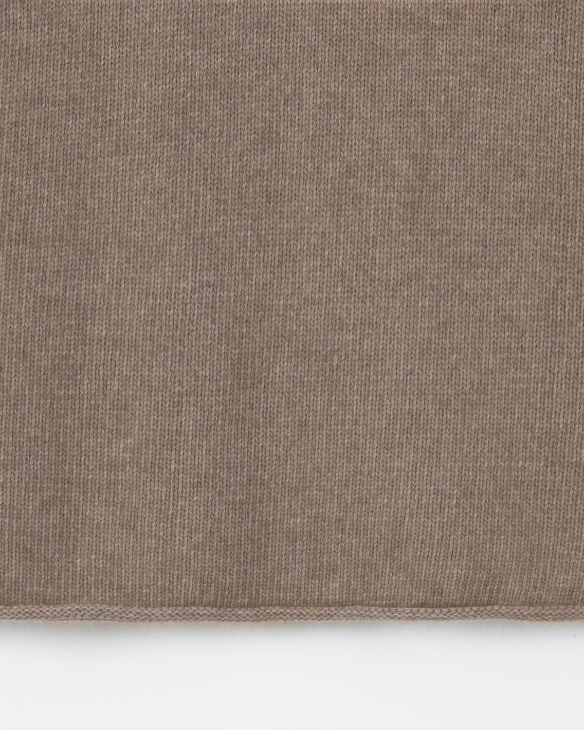디앤드퀘스천(THEENDQUESTION) Raccoon collar knit top / DARK BEIGE