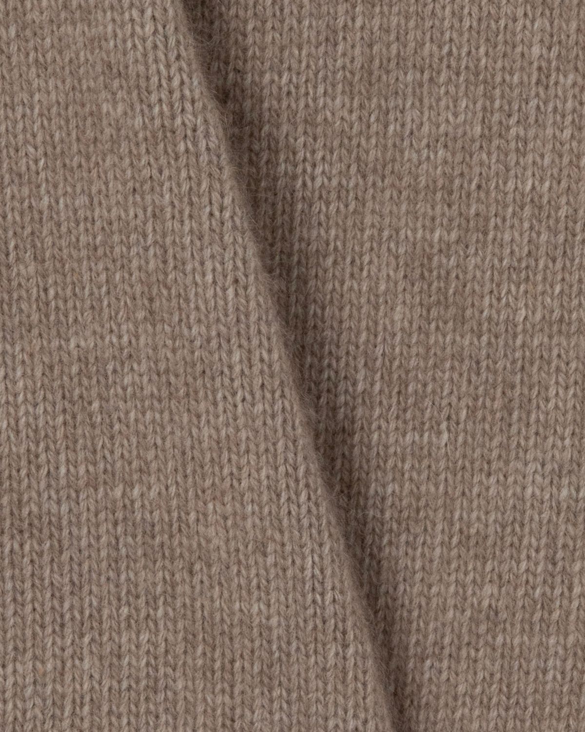 디앤드퀘스천(THEENDQUESTION) Raccoon collar knit top / DARK BEIGE