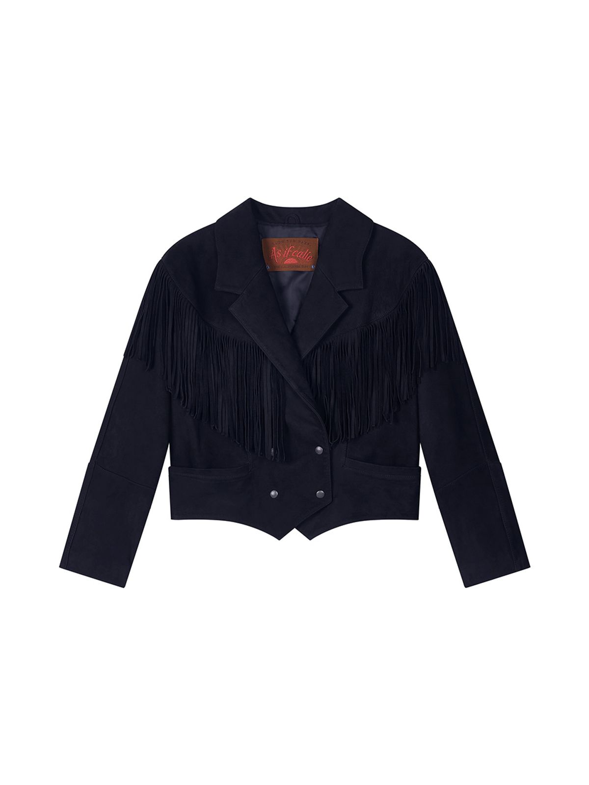 에즈이프 캘리(ASIF CALIE) NUBUCK FRINGE JACKET NAVY