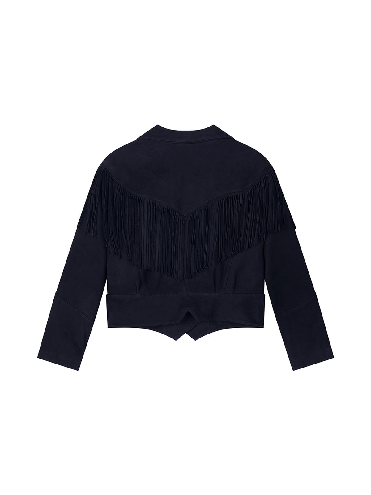 에즈이프 캘리(ASIF CALIE) NUBUCK FRINGE JACKET NAVY