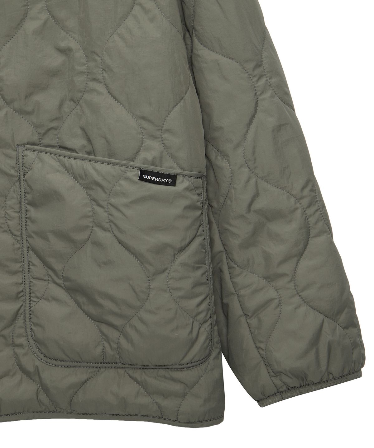 슈퍼드라이(SUPERDRY) 퀼티드 패딩 자켓 올리브