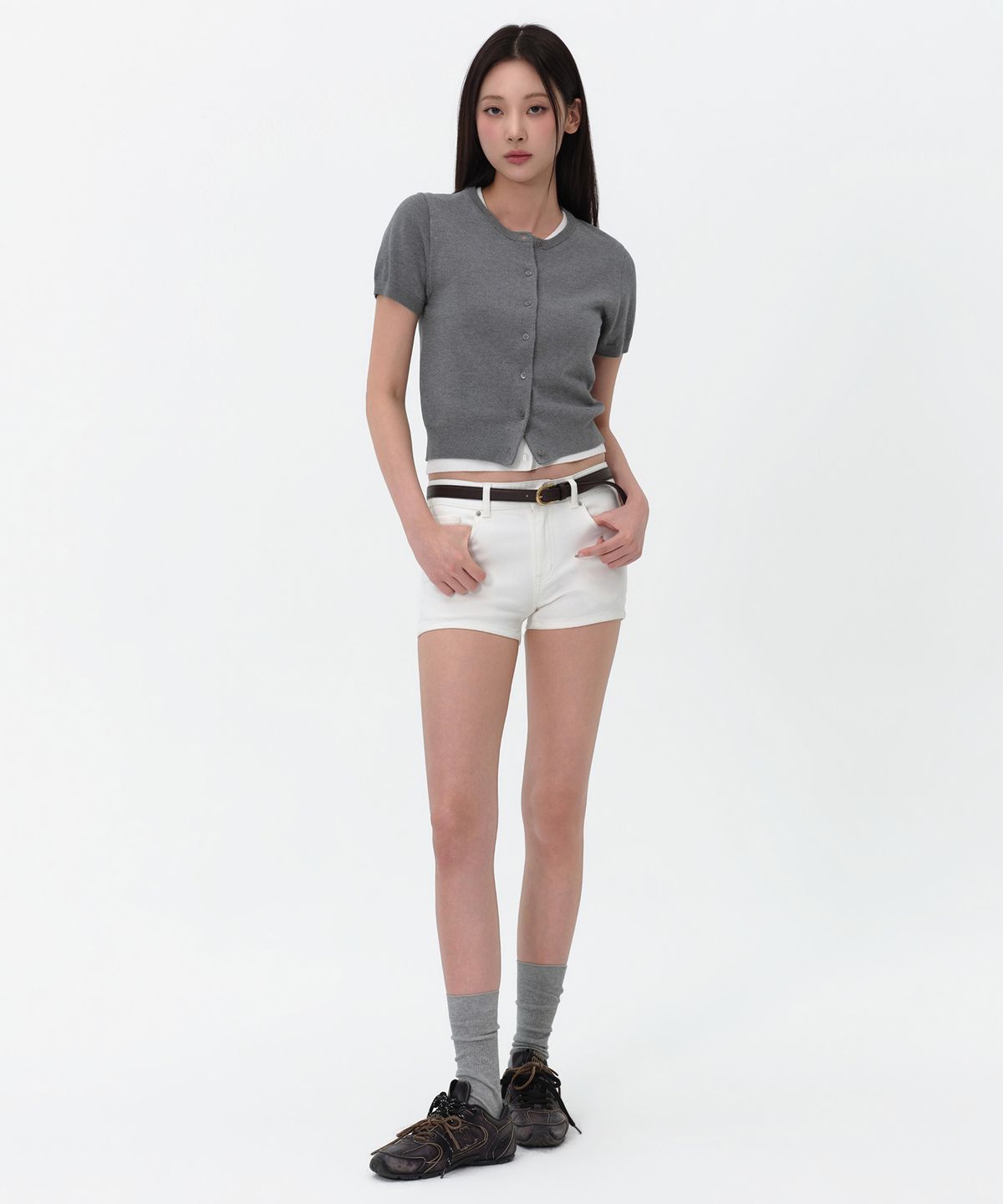 무신사 스탠다드 우먼(MUSINSA STANDARD WOMAN) 우먼즈 마이크로 데님 쇼츠 [화이트]