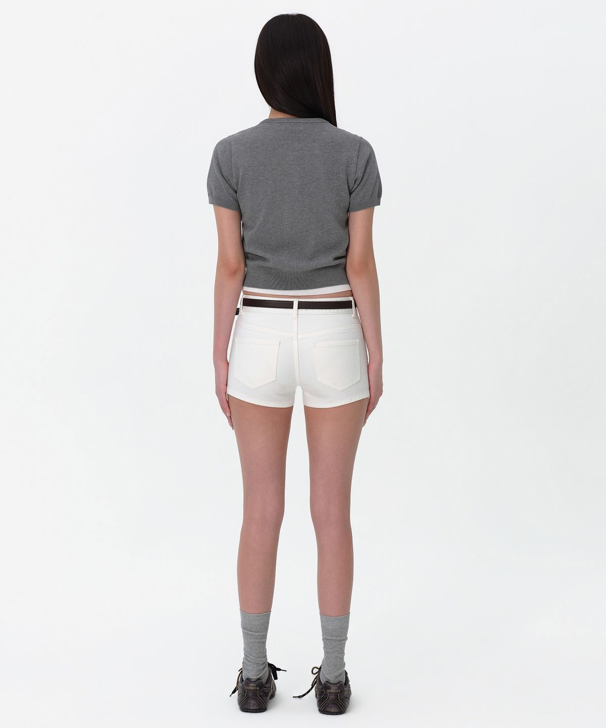 무신사 스탠다드 우먼(MUSINSA STANDARD WOMAN) 우먼즈 마이크로 데님 쇼츠 [화이트]