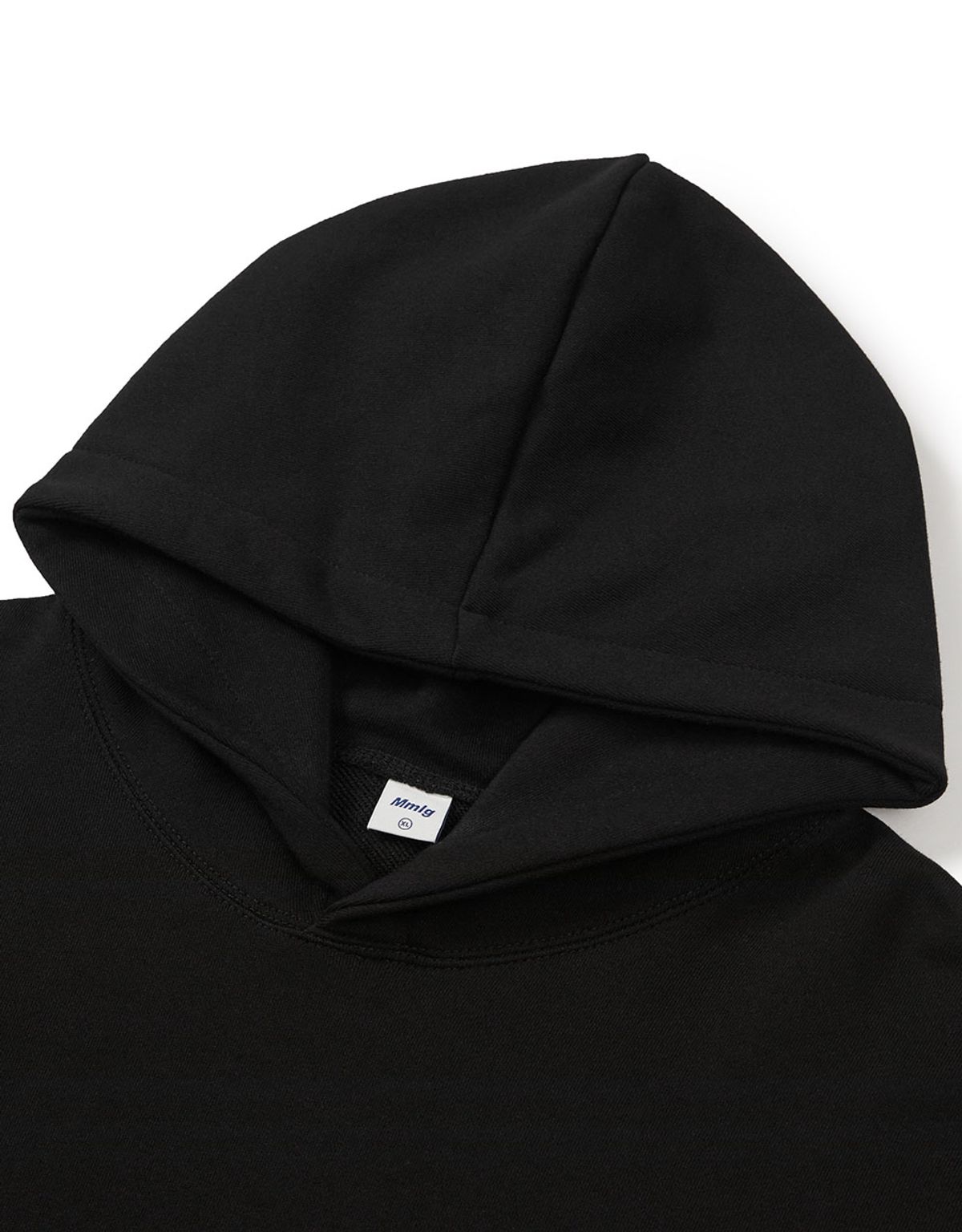엠엠엘지(MMLG) [Mmlg] ESSENTIAL CIRCLE HOODIE (EVERY BLACK)