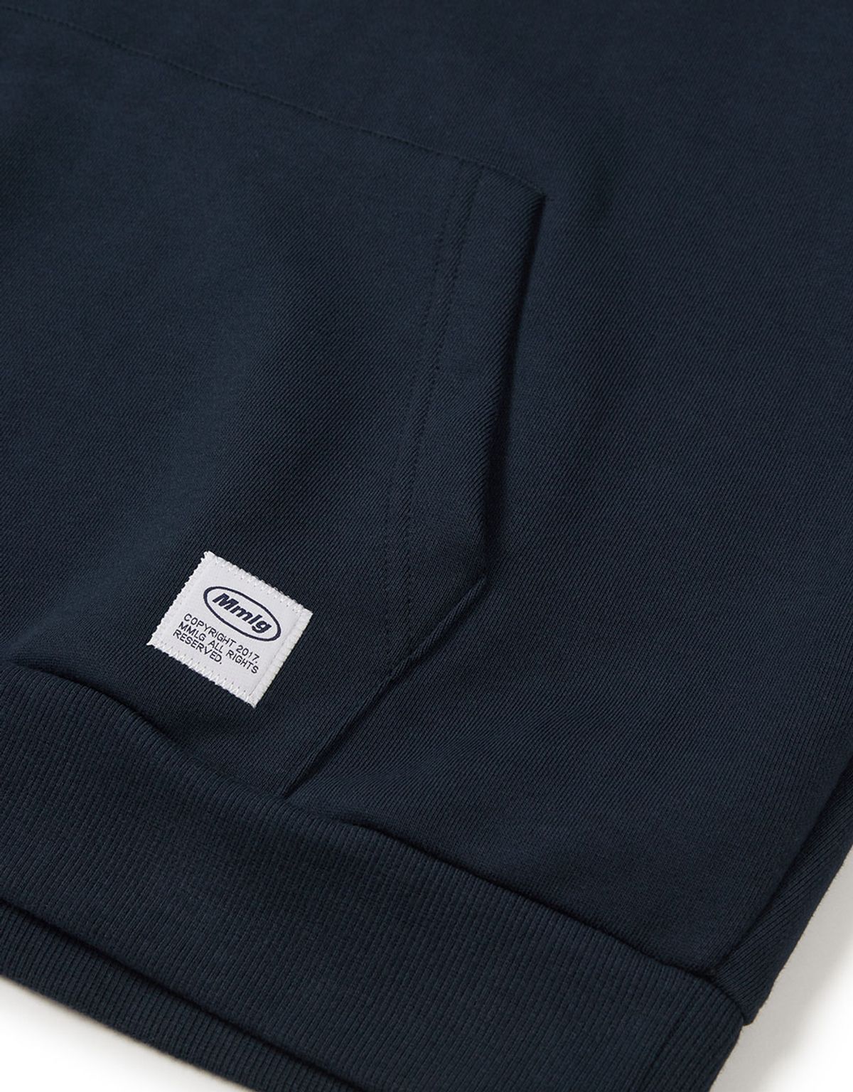 엠엠엘지(MMLG) [Mmlg] ESSENTIAL CIRCLE HOODIE (AUTHENTIC NAVY)