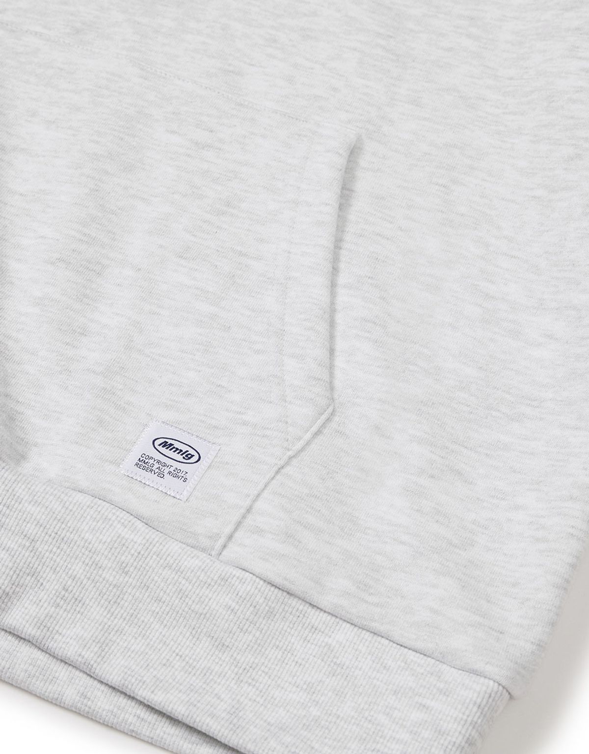 엠엠엘지(MMLG) [Mmlg] ESSENTIAL CIRCLE HOODIE (ASH GREY)