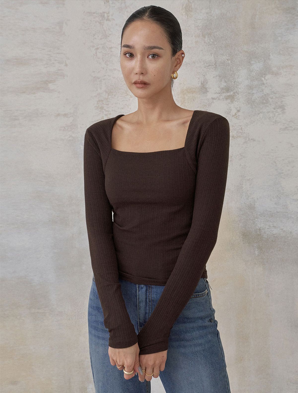 메무아(MEMUA) 드 스퀘어 티셔츠