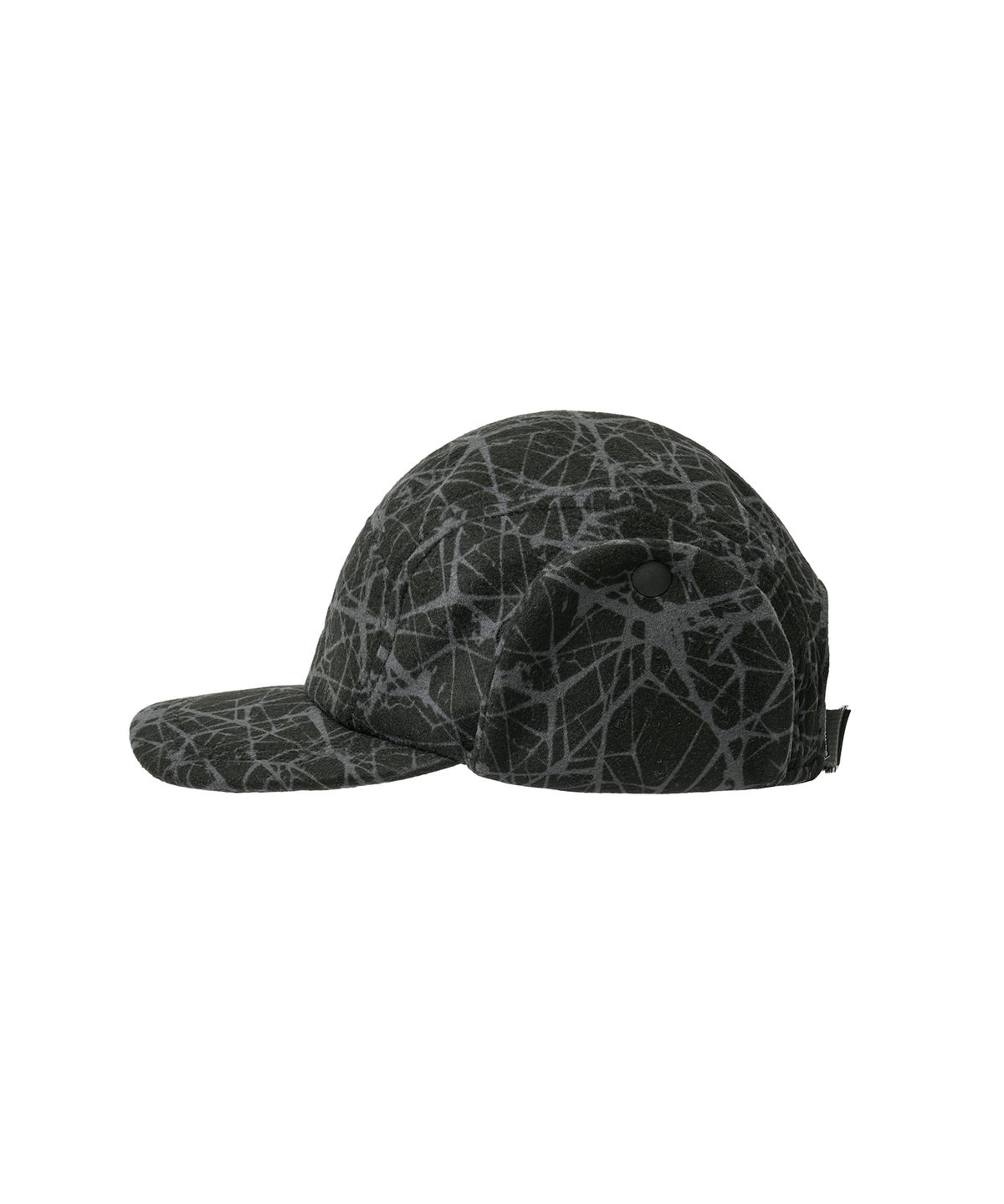 브라운브레스(BROWNBREATH) SPRAWL BOUCLE EARFLAP CAMP CAP - BLACK