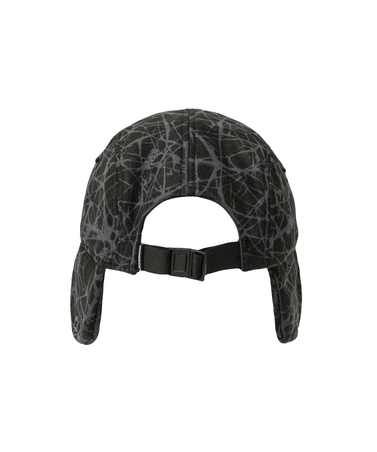 브라운브레스(BROWNBREATH) SPRAWL BOUCLE EARFLAP CAMP CAP - BLACK