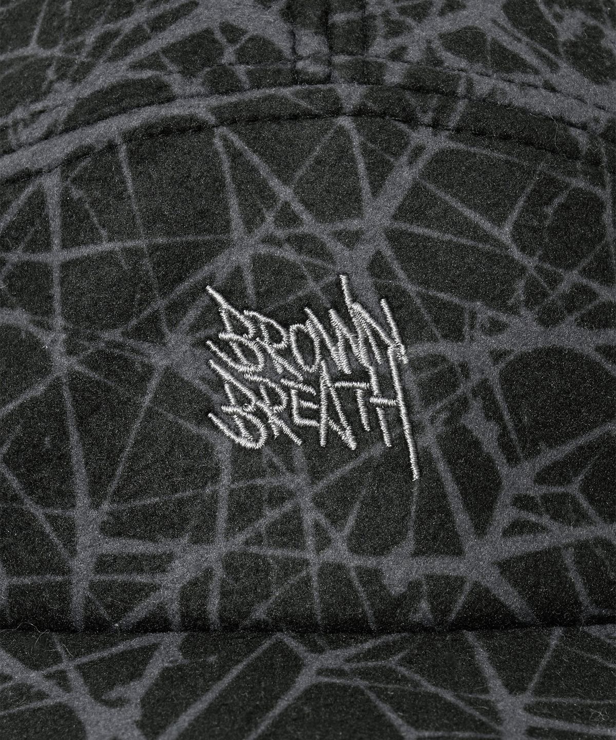 브라운브레스(BROWNBREATH) SPRAWL BOUCLE EARFLAP CAMP CAP - BLACK