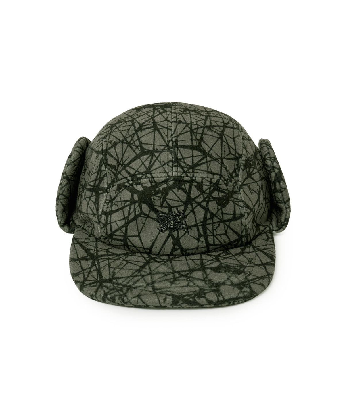 브라운브레스(BROWNBREATH) SPRAWL BOUCLE EARFLAP CAMP CAP - KHAKI