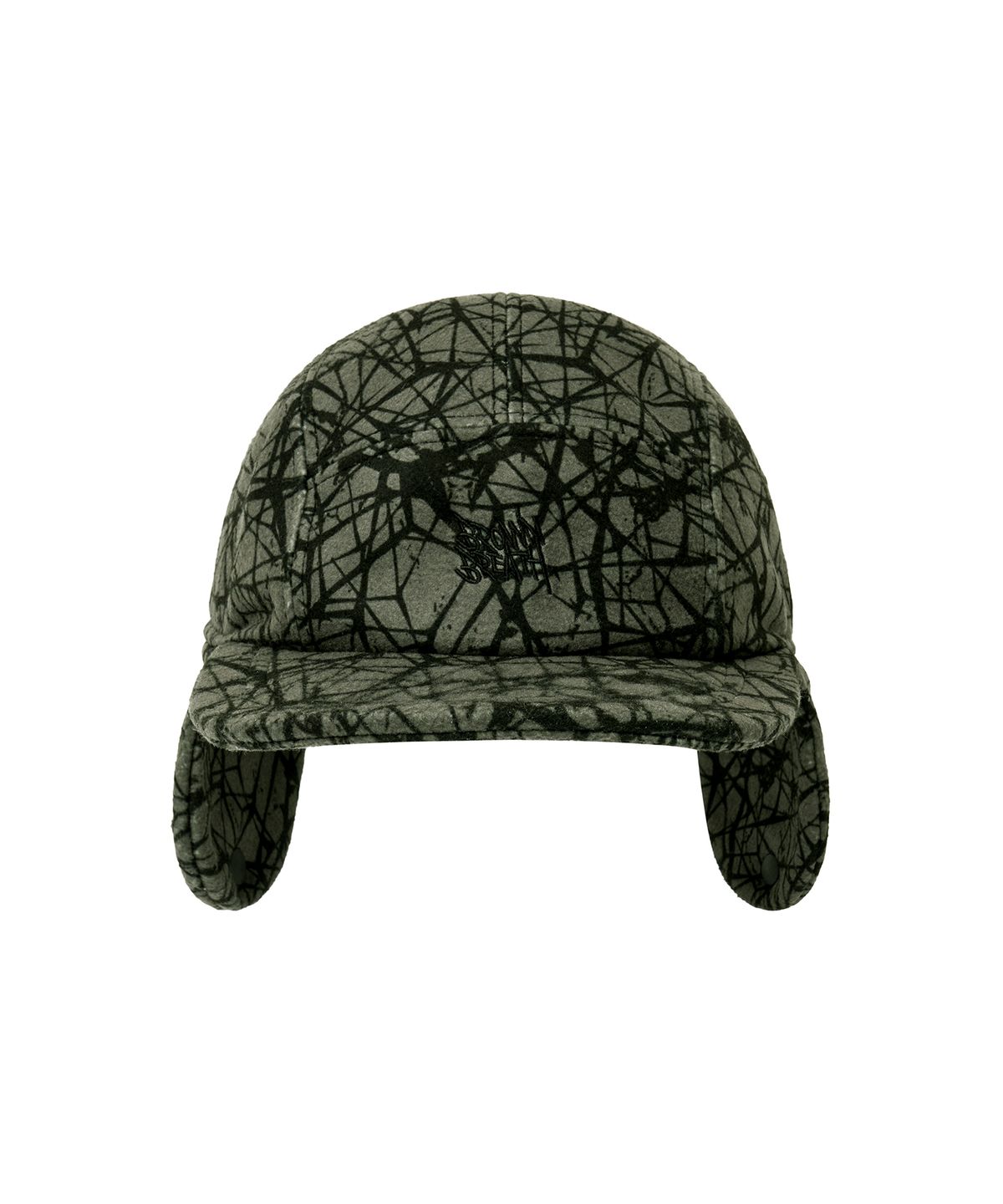 브라운브레스(BROWNBREATH) SPRAWL BOUCLE EARFLAP CAMP CAP - KHAKI